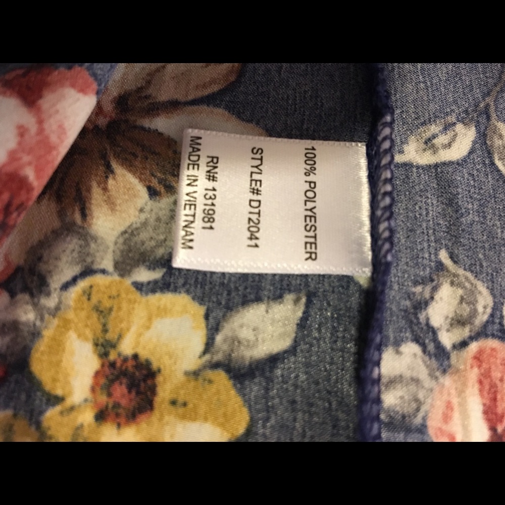 NWT floral satin navy bomber zip up jacket - Picture 8 of 8